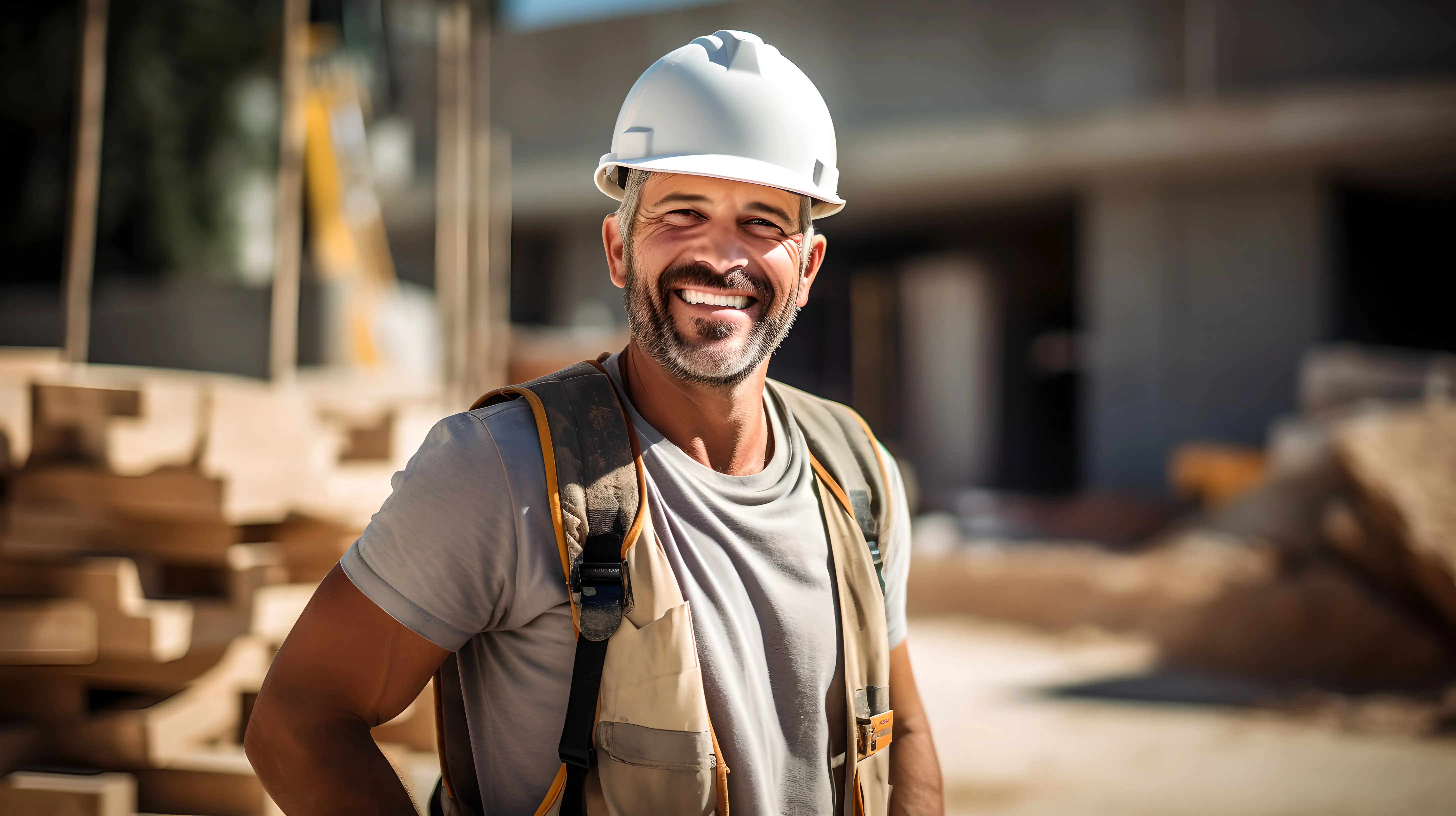 Handwerker auf der Baustelle