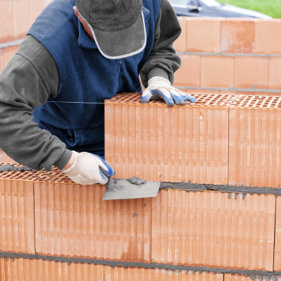 Arbeiten auf der Baustelle bei WIMBERGER